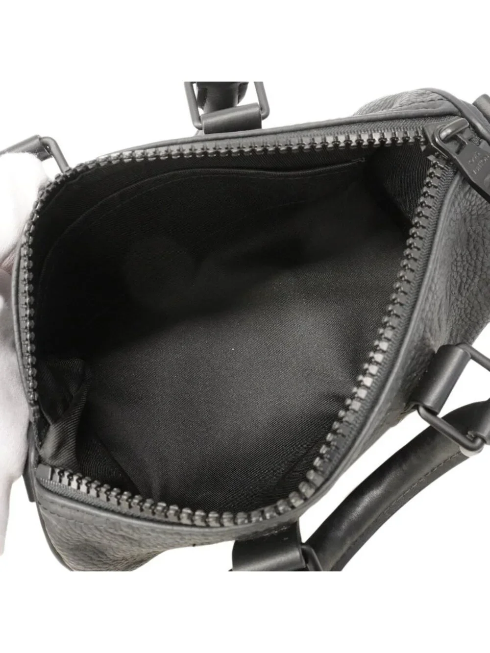 Louis Vuitton Handbag Taurillon Keepall Bandouliere 25 Black 2-Way